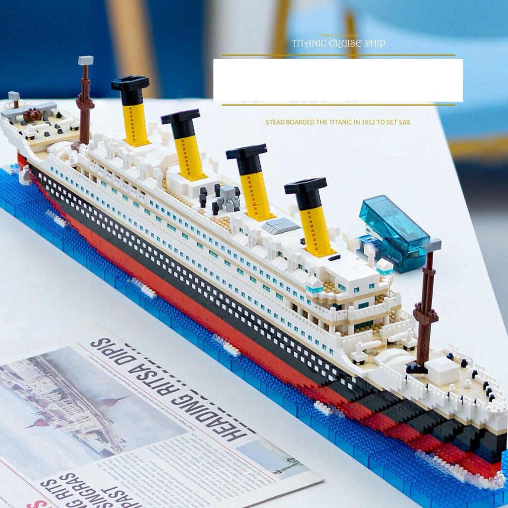 Đồ chơi lắp ráp tàu TITANIC SIÊU TO, đồ chơi xếp hình Mô hình trưng bày thuyền 3D, đồ chơi lắp ráp q