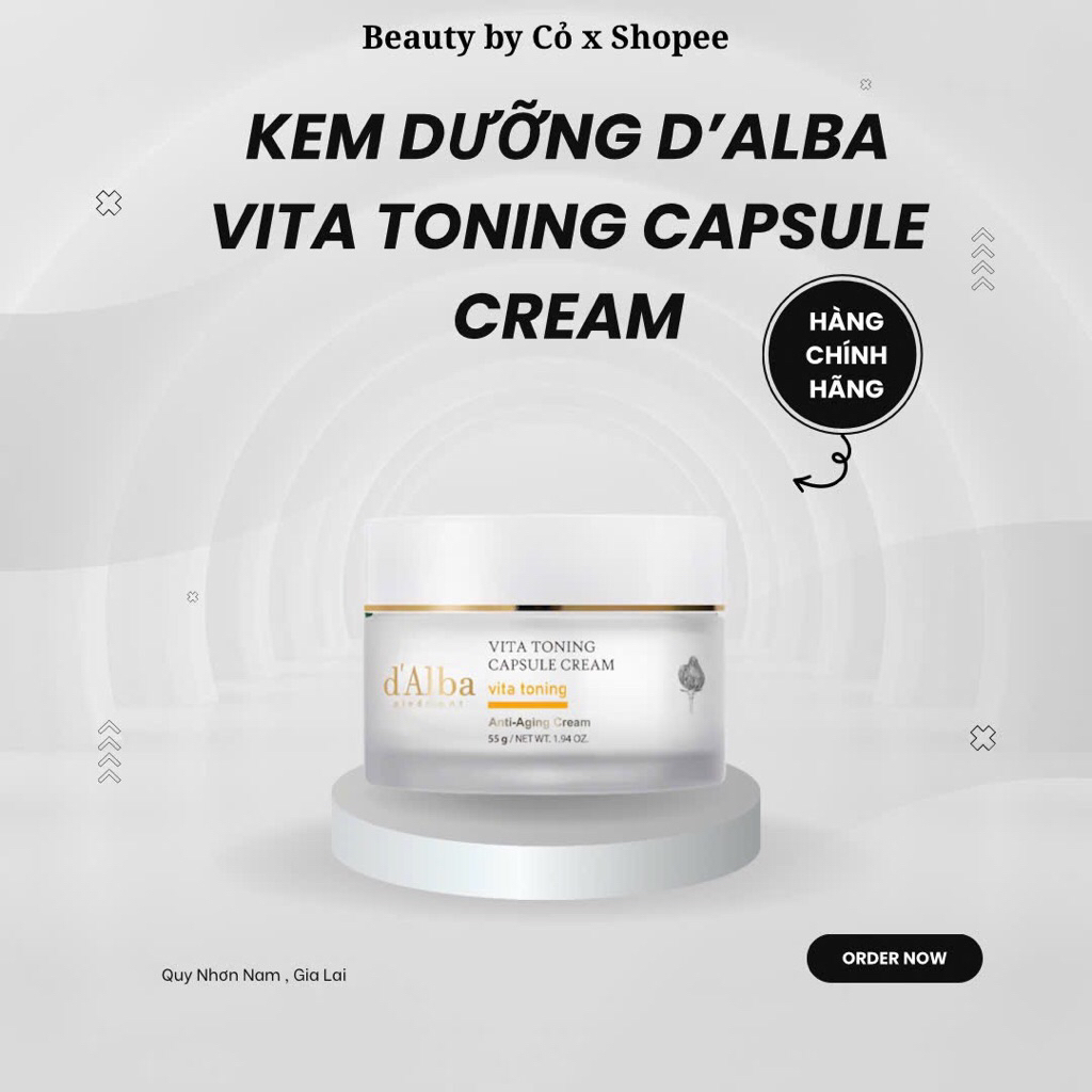 Kem dưỡng d’Alba White Truffle Oil Capsule Cream