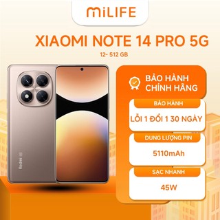 Điện Thoại Xiaomi Redmi Note 14 Pro 5G 12GB 512GB Chính Hãng BH 24 Tháng 
