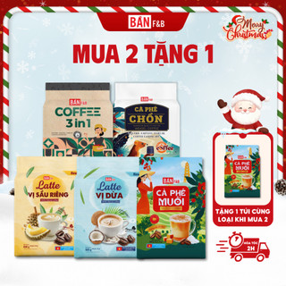   Mua 2 Tặng 1  Cà Phê Muối  Cà phê Chồn Cà phê 3in1 Latte Sầu Riêng Latte Dừa Vị Đậm Đà - Bản F&B 