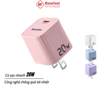  Củ sạc nhanh 20W Basefast cốc sạc type C nhỏ gọn chống quá tải nhiệt cho iP Xs max 11 12 13 14promax 