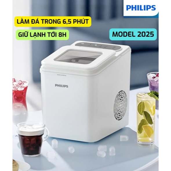 MÁY LÀM ĐÁ VIÊN PHILIPS ADD8090 ,BẢO HÀNH 12 THÁNG