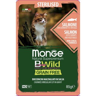 Pate Monge Bwild Dành Cho Mèo Triệt Sản Gói 85G