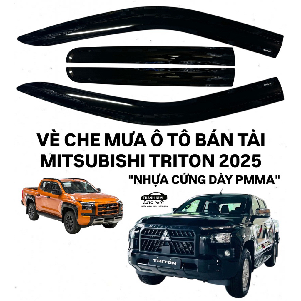 VÈ CHE MƯA MITSUBISHI TRITON 2025