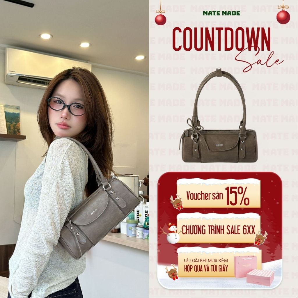 MATEMADE Túi Xách Nữ Cinnamon Bag - Túi Đeo Vai Thời Trang Dáng Chữ Nhật - Size 28 | BigBuy360 - bigbuy360.vn