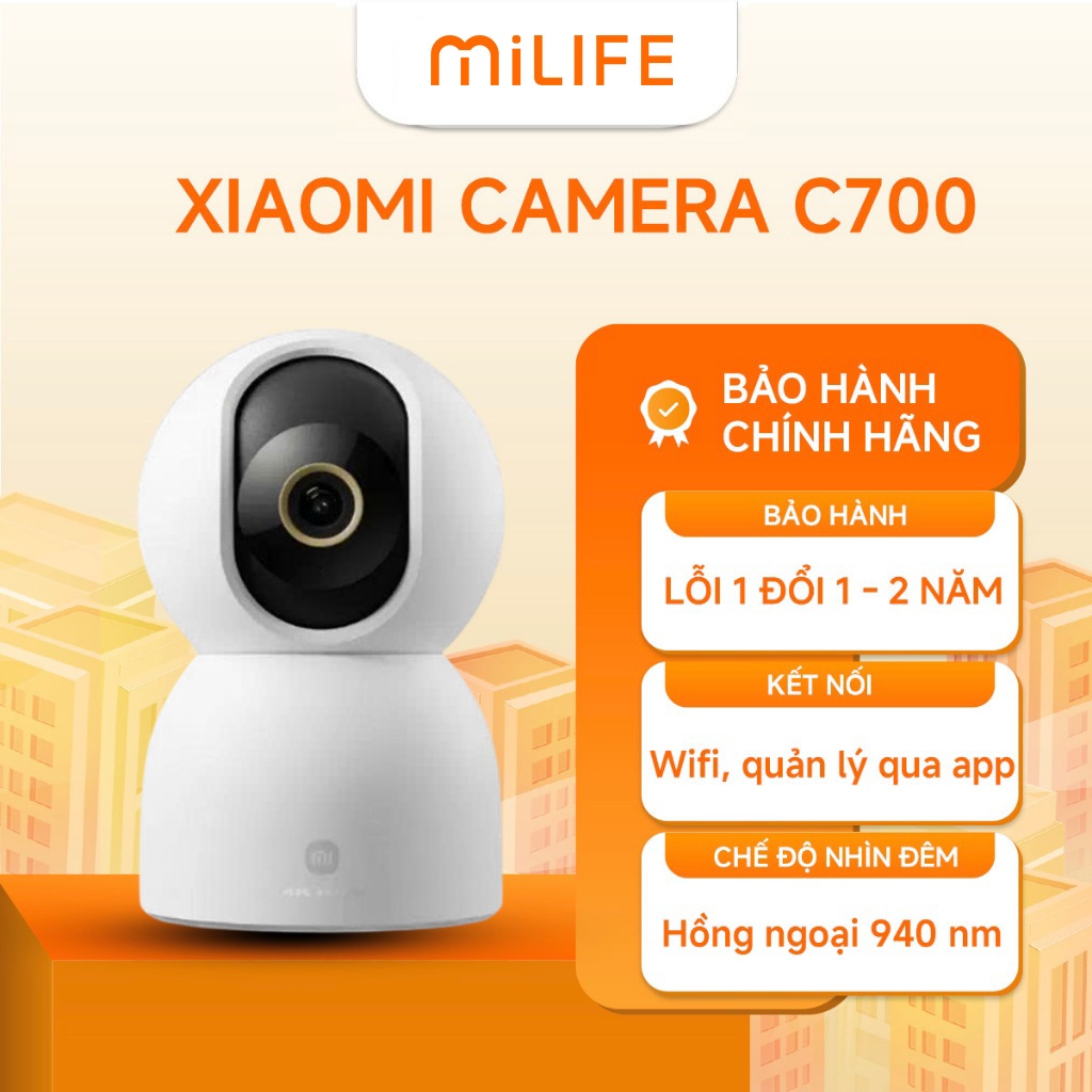 Camera Quan Sát Xiaomi Smart Camera C700 Chính Hãng BH 2 Năm