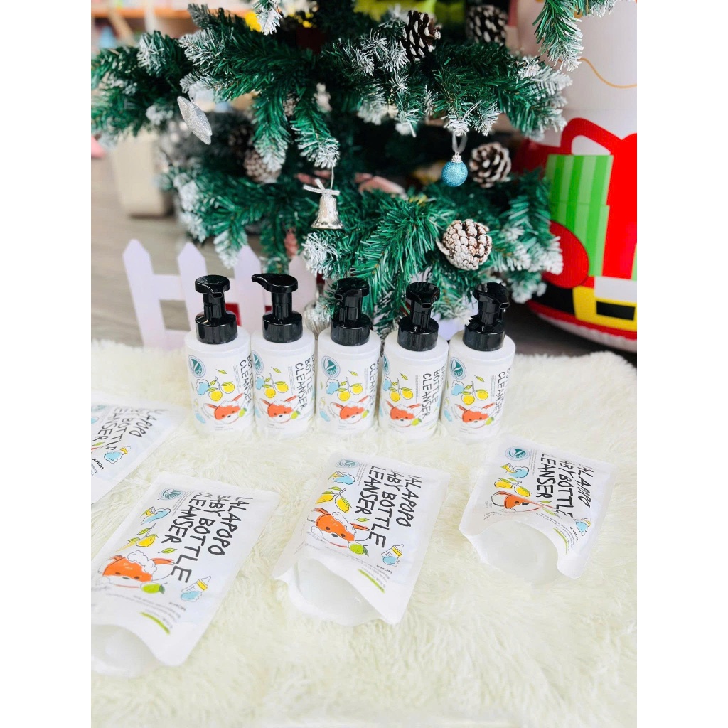 Nước rửa bình sữa thuần chay Kmom Lalapopo Hàn quốc cho bé