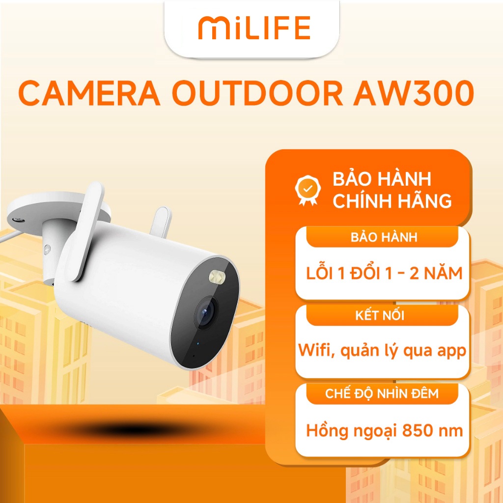 Camera Ngoài Trời Xiaomi Outdoor Camera AW300 Chính Hãng BH 2 Năm