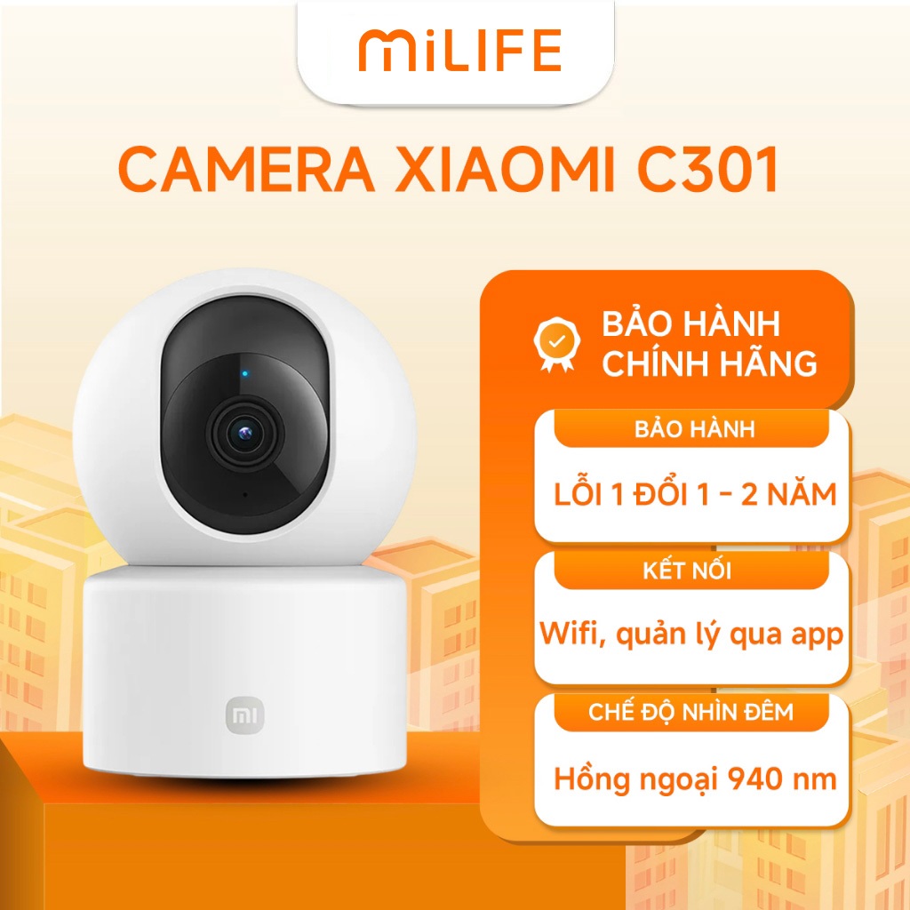 Camera Quan Sát Xiaomi Smart Camera C301 Chính Hãng BH 2 Năm