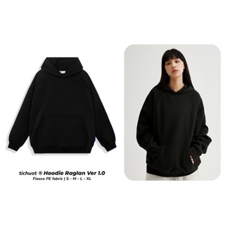  Áo hoodie trơn nam nữ màu đen ulzzang nỉ bông Áo khoác nỉ unisex form rộng 