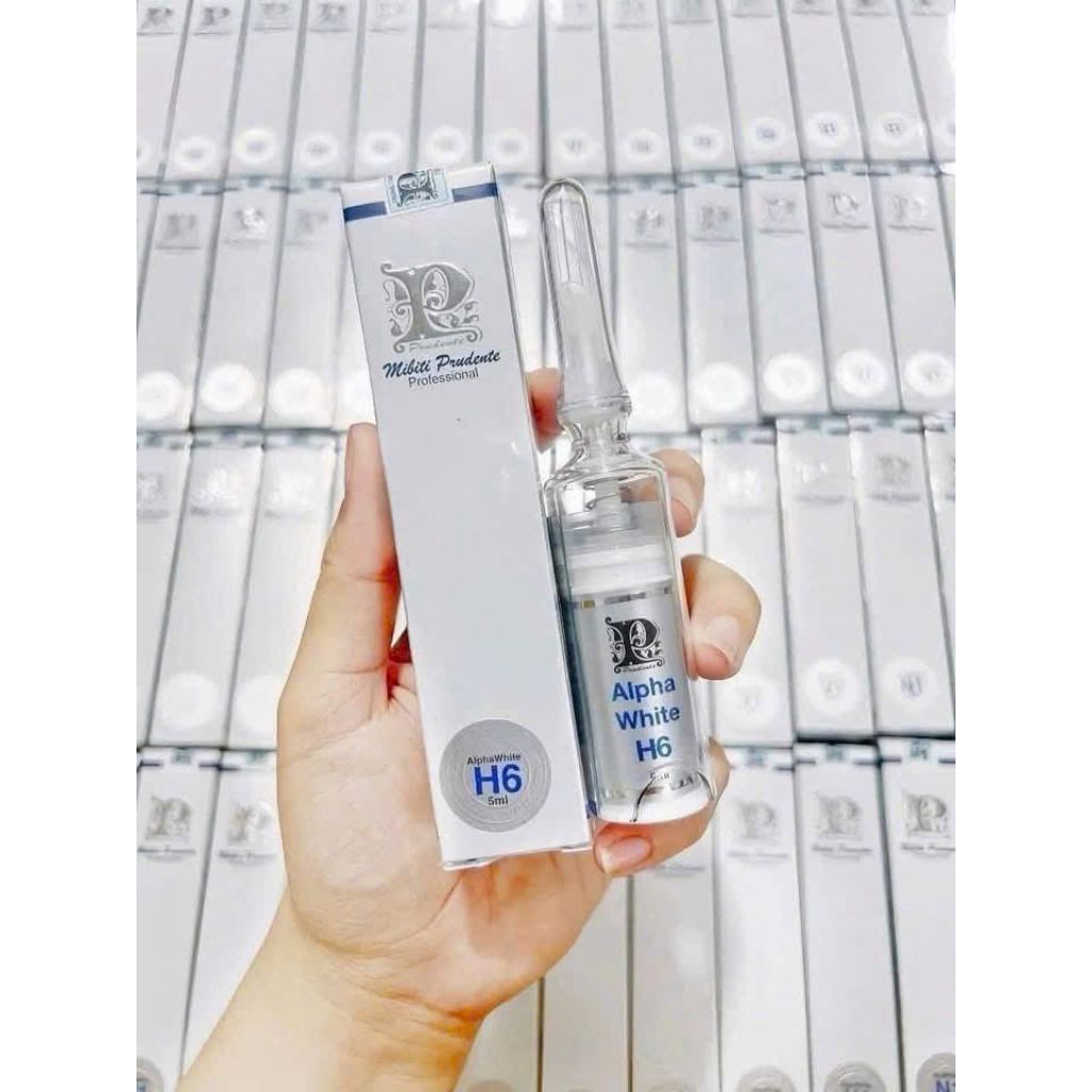Kem Thâm Mông, Nách, Bẹn Nuwhite H6 5ml, Kem Làm Hồng H6 Alphawhite Mibiti Prudente