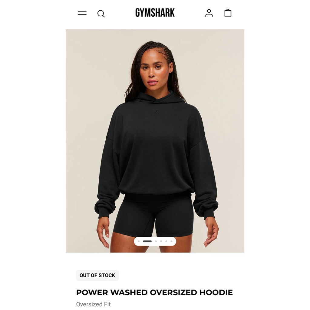 Hoodie Nữ washed GYMSHARK