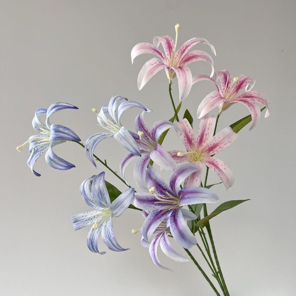 Hoa Ly Giả Cao Cấp - Kiểu Ly Đốm / Ly Tiger – Hoa Ly Trang Trí Handmade, Cắm Bình Decor Nhà Cửa