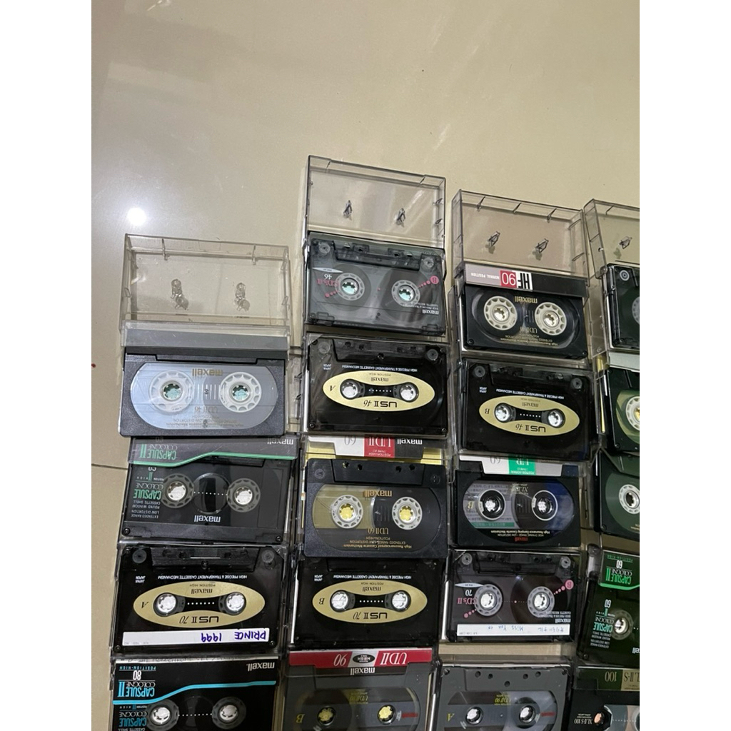 Combo 5 Băng Cassette Type 2 của các hãng , Maxell, Axia, TDK