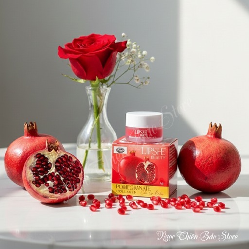 ✨ LIPSHE BEAUTY ✨DƯỠNG HỒNG MÔI COLLAGEN LỰU ĐỎ