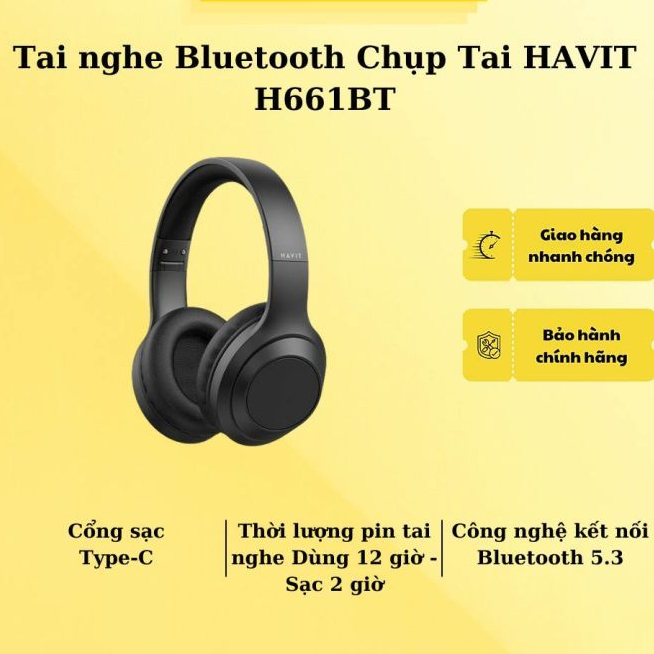 Tai nghe Bluetooth Chụp Tai Havit H661BT