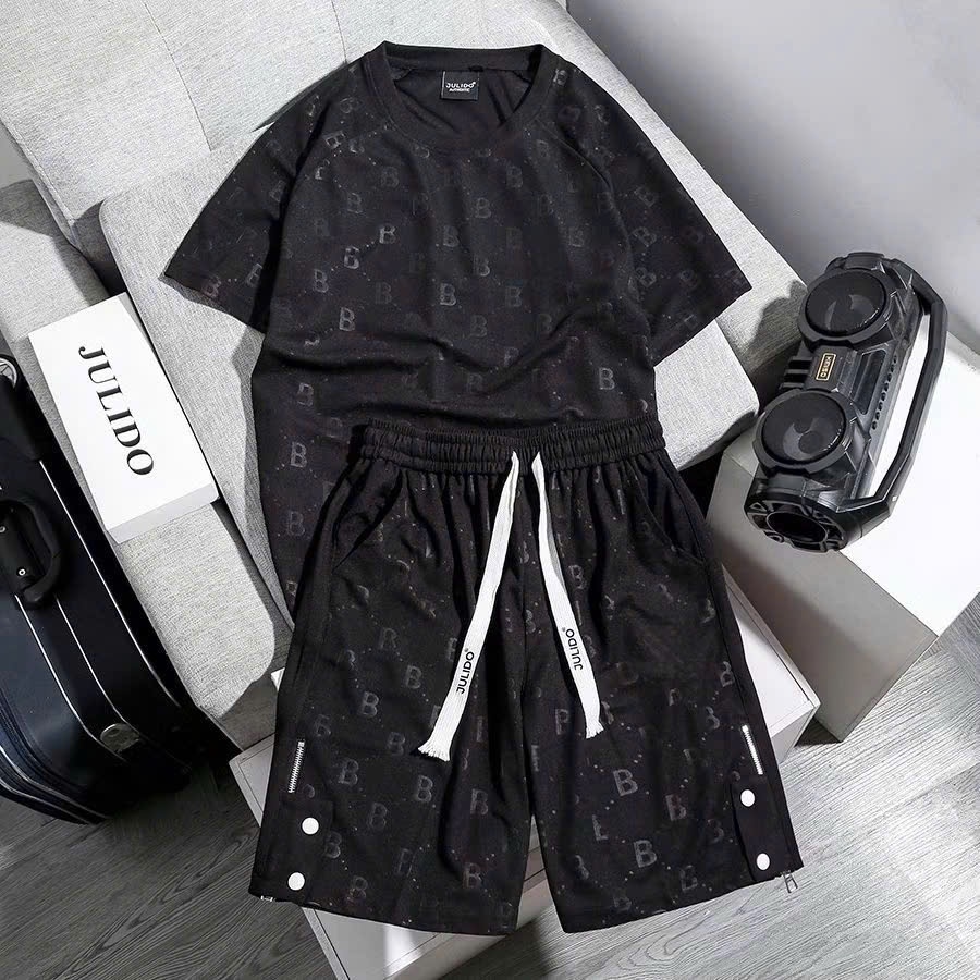 Bộ đồ nam nữ JULIDO chất liệu waffle thoáng mát