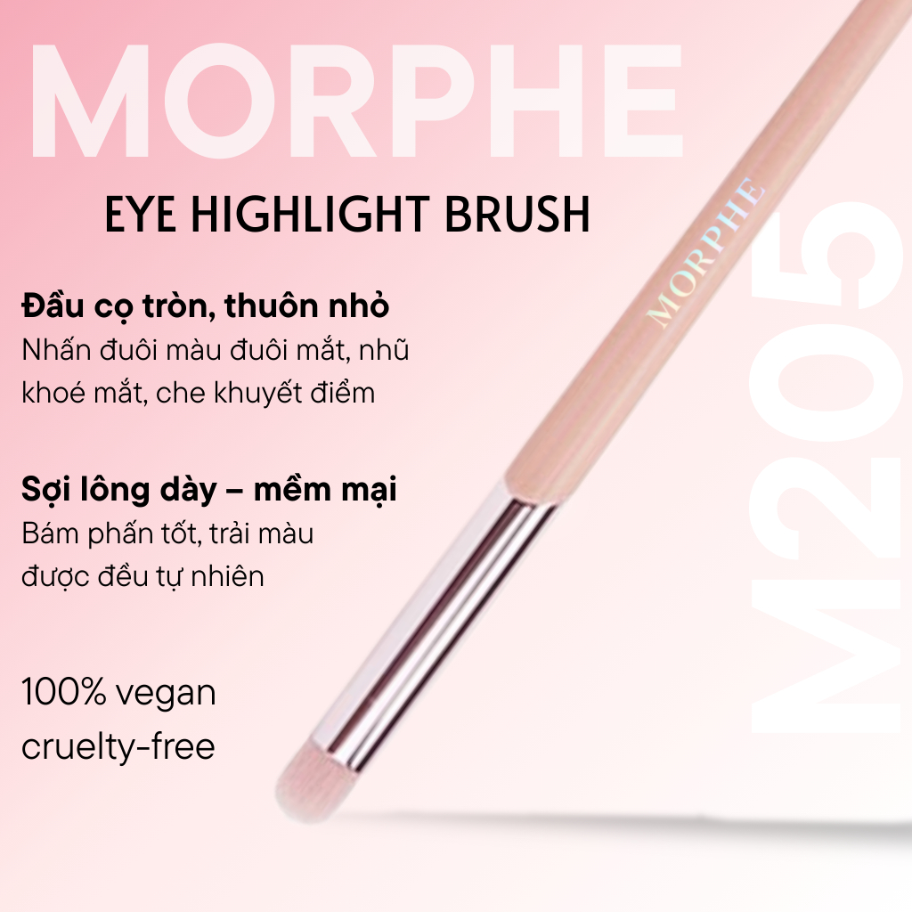Cọ Nhấn Mắt Đầu Tròn /Cọ Nhỏ Blend Son Môi /Nhấn Nhũ /Che Khuyết Điểm Eye Shadow MORPHE M205 | BigBuy360 - bigbuy360.vn