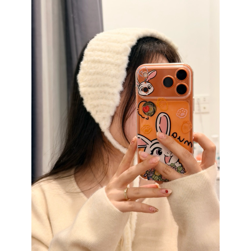 chụp tai earmuff len cloud candy