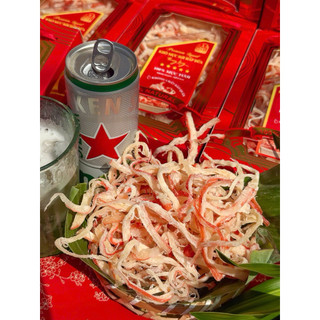 Mực sợi hấp nước dừa hộp 250gr