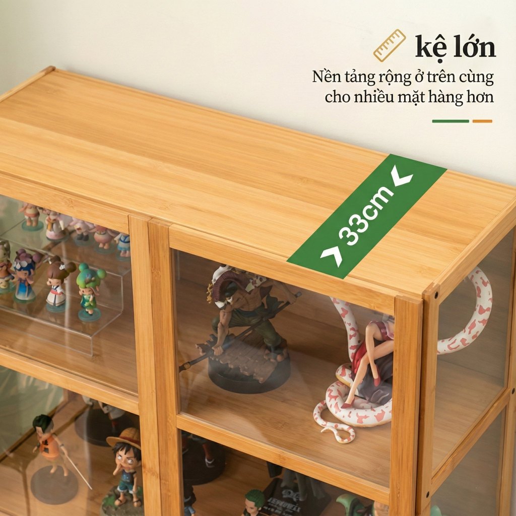 SUNNY BIERE Tủ Kính Trong Suốt Cao Cấp Kệ Trưng Bày Mô Hình Nước Hoa Lego Nhân Vật Yêu Thích | BigBuy360 - bigbuy360.vn