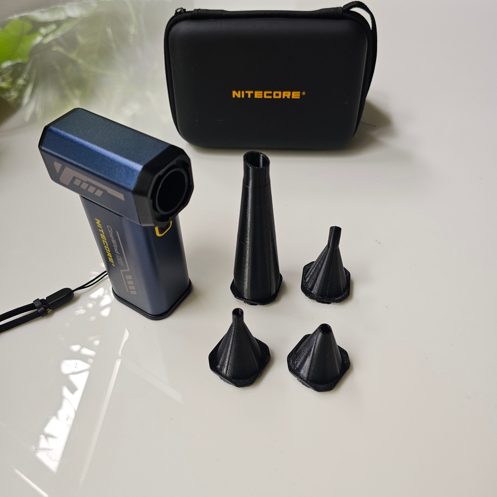 Bộ Kit DIY 4 đầu kích cỡ khác nhau gắn cho quạt thổi Nitecore CW20 tiện lợi nhỏ gọn