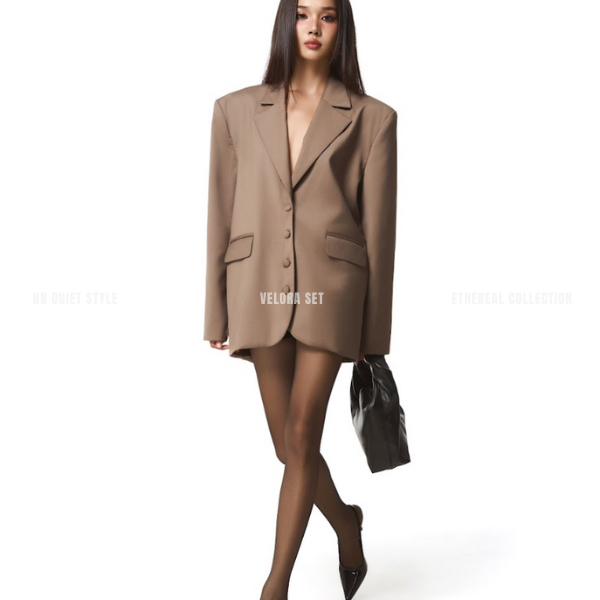 SET BLAZER & SHORT - VELORA SET - NN QUIET STYLE