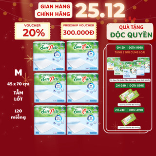 Combo 6 - Tấm lót SunMate mới size M20 (45x70cm)