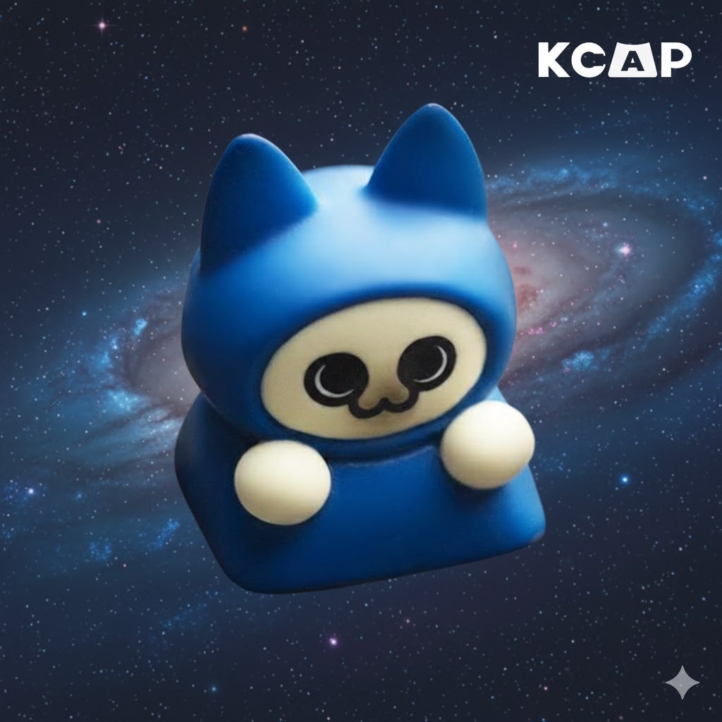 Keycap Resin Mèo Xanh Dễ Thương | KCRAFT - World of keycaps