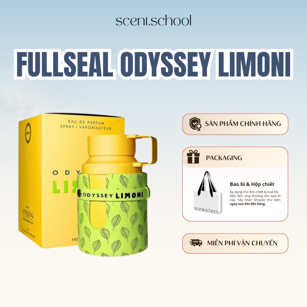 Nước hoa Fullseal Odyssey Limoni | Nước hoa Unisex | Scent.school Perfume