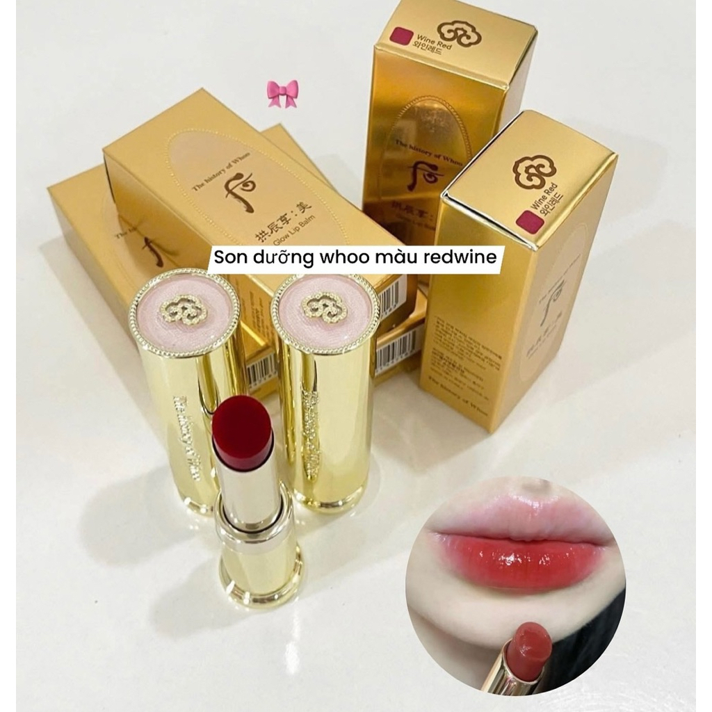 SON DƯỠNG WHOO FULLSIZE GLOW LIP BALM MÀU WINE RED