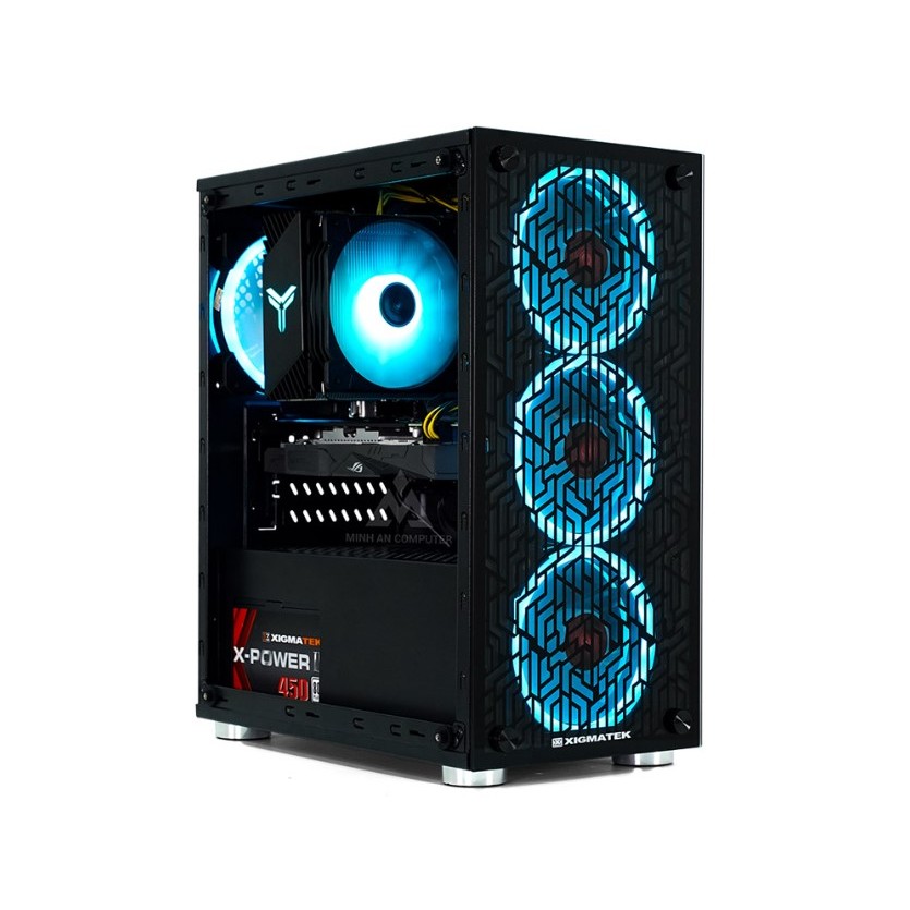 bộ máy tính chơi game h510, i3 10100f chiến game online Fifa, liên minh, gta