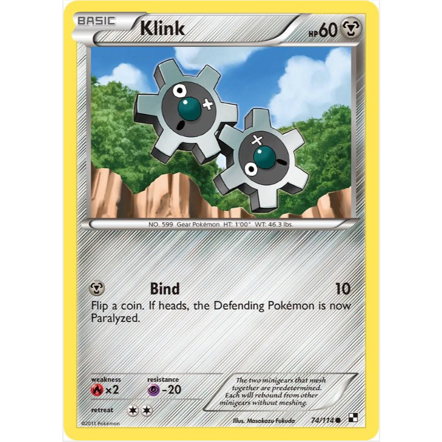 [Thẻ bài Pokemon TCG] Klink - 74/114 - Common