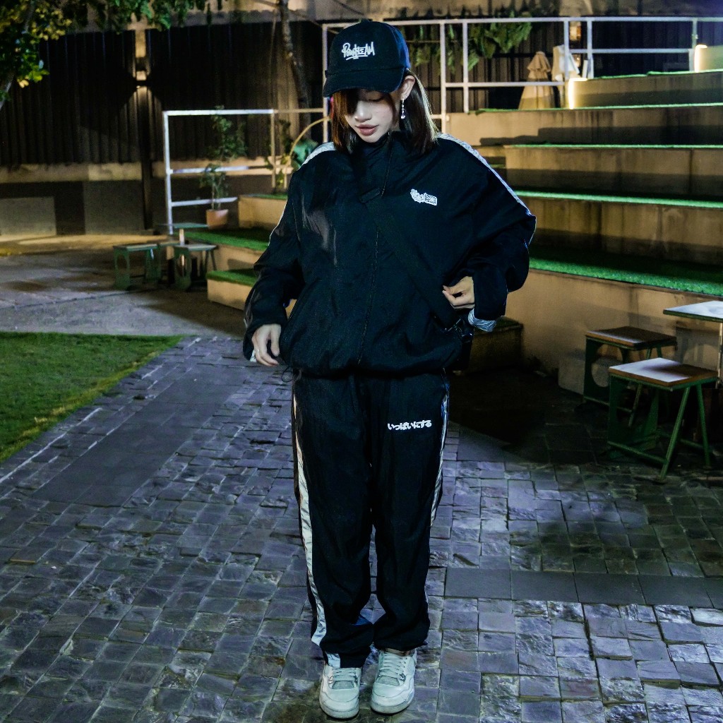 Quần dài dù JUST FOR TOURING, quần 2 lớp , logo phản quang design by PT VIETNAM