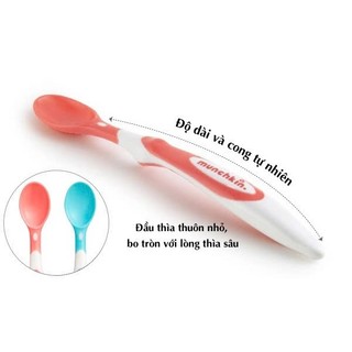Thìa Mềm Cho Bé Ăn Dặm Munchkin Mỹ - Lòng Cạn, Dễ Bón Cho Bé