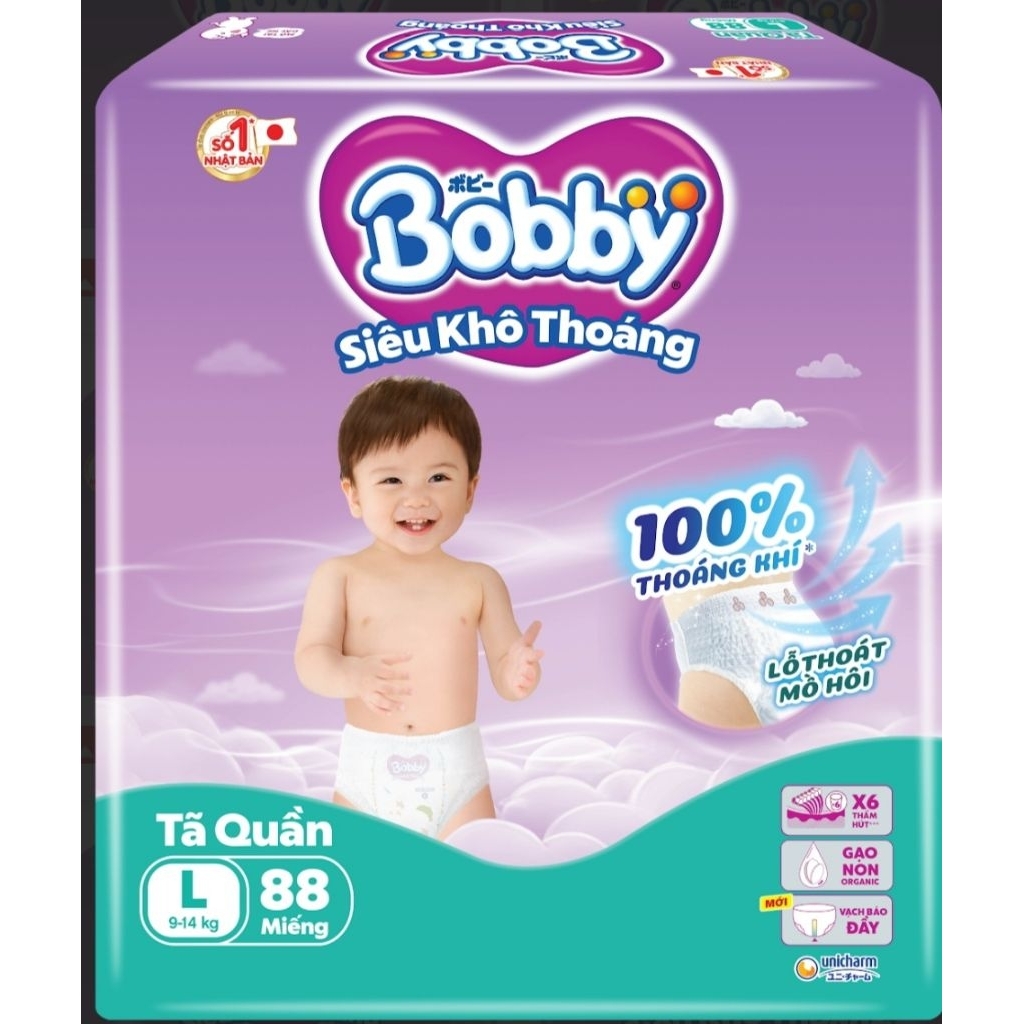 Tả Quần Bobby Size L gói 88 Miếng