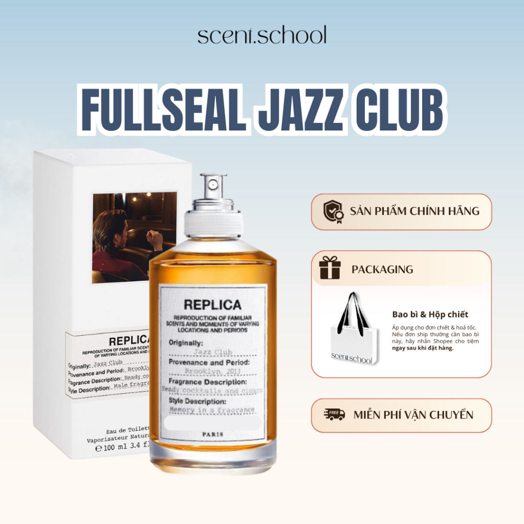 Nước hoa Fullseal Jazz Club | Nước hoa Unisex | Scent.school Perfume