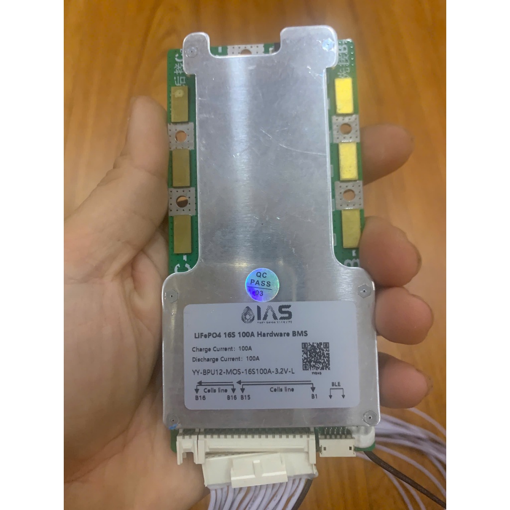 BMS Yanyang 16S 100A – Mạch bảo vệ pin LiFePO4 58.4V – Bluetooth BMS hỗ trợ App YYBMS, LCD – Dùng ch