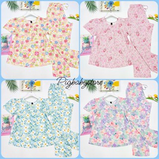  Đồ tole nữ mặc nhà bộ lanh dài tay ngắn VNXK 42-75kg chất liệu tole 2 da loại 1 - Pigbabystore 