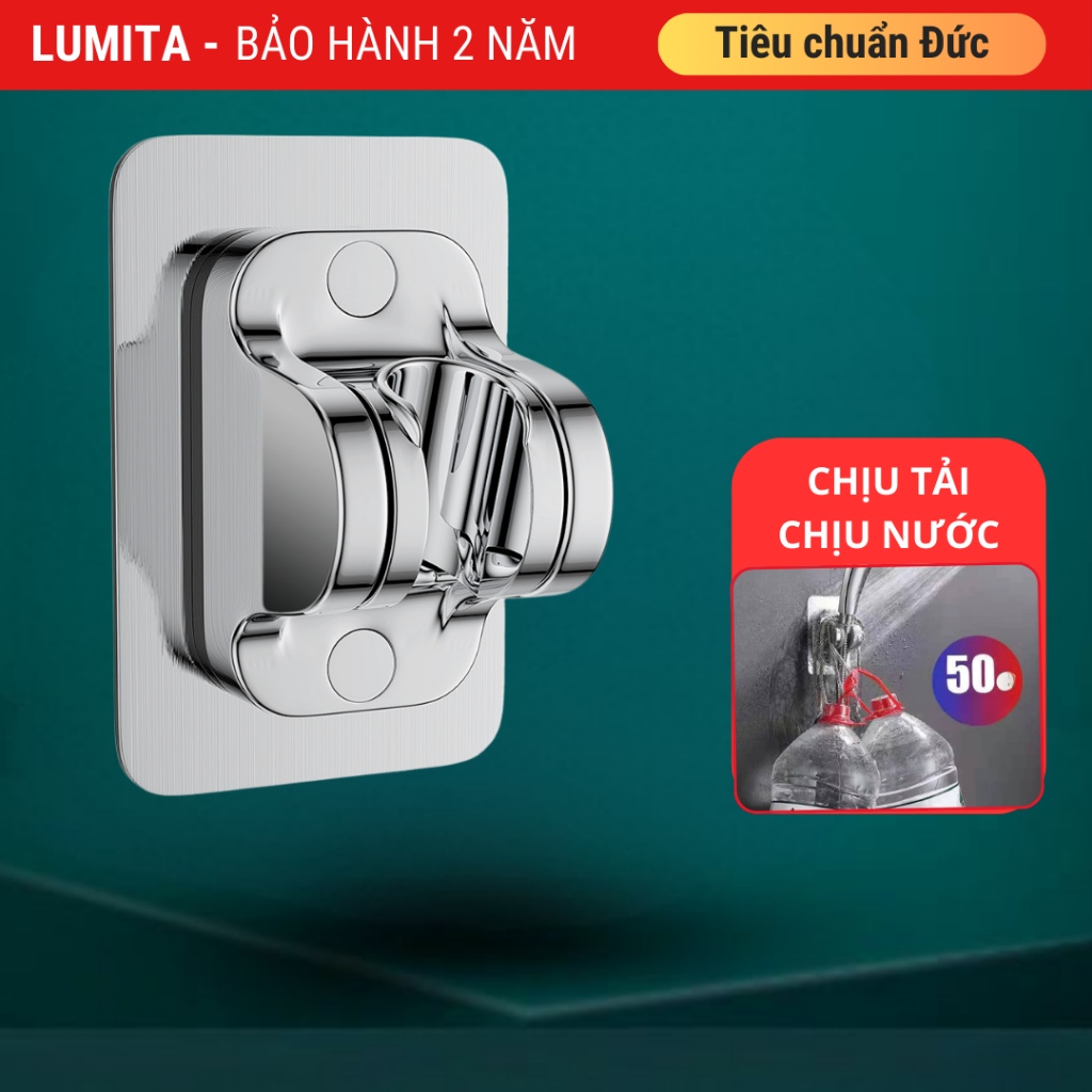 Giá Đỡ Vòi Sen Gắn Tường Nhà Tắm Có Thể Điều Chỉnh Đầu Xoay Chắc Chắn Tiện Dụng