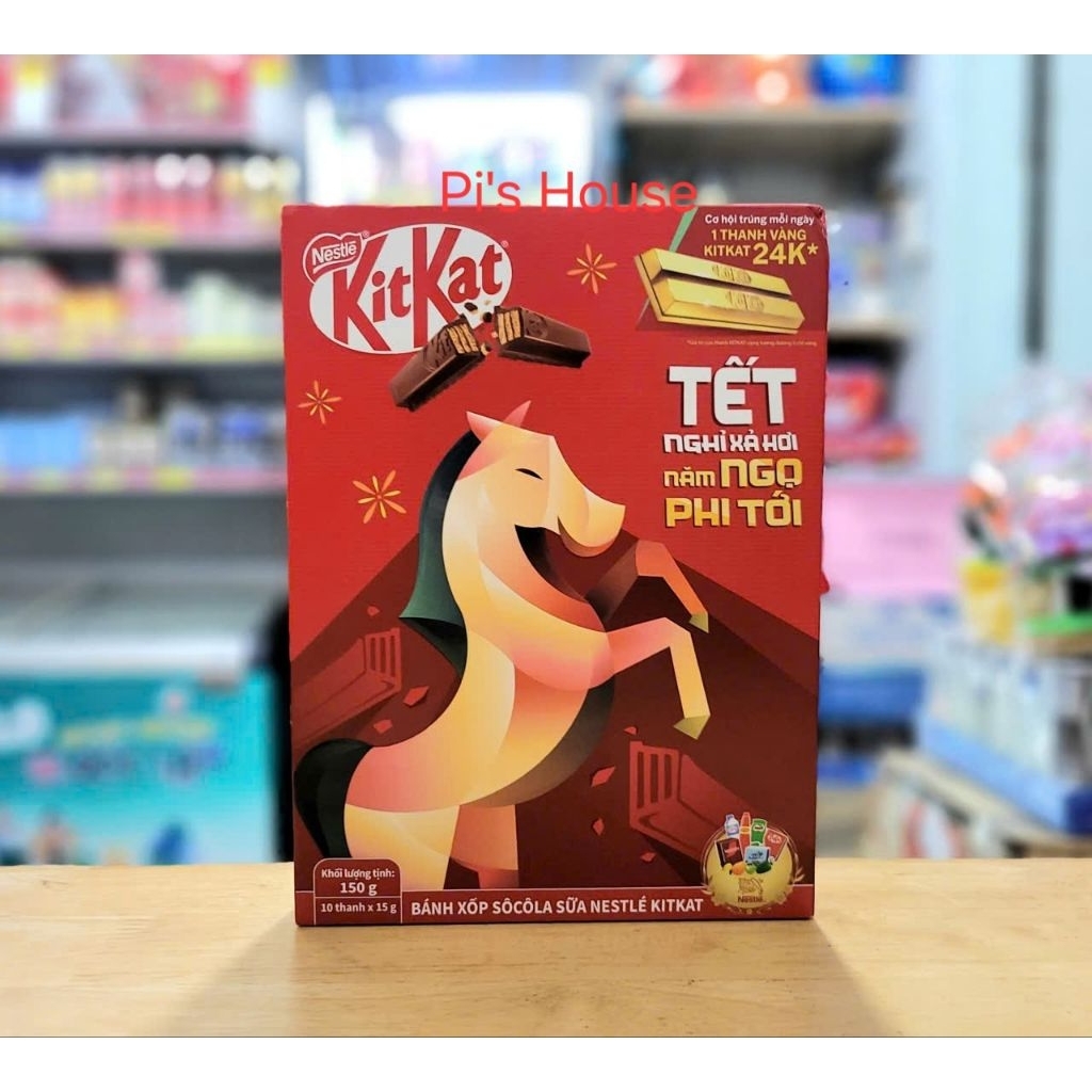 Socola Kitkat Tết 2026 hộp 150g 10 thanh