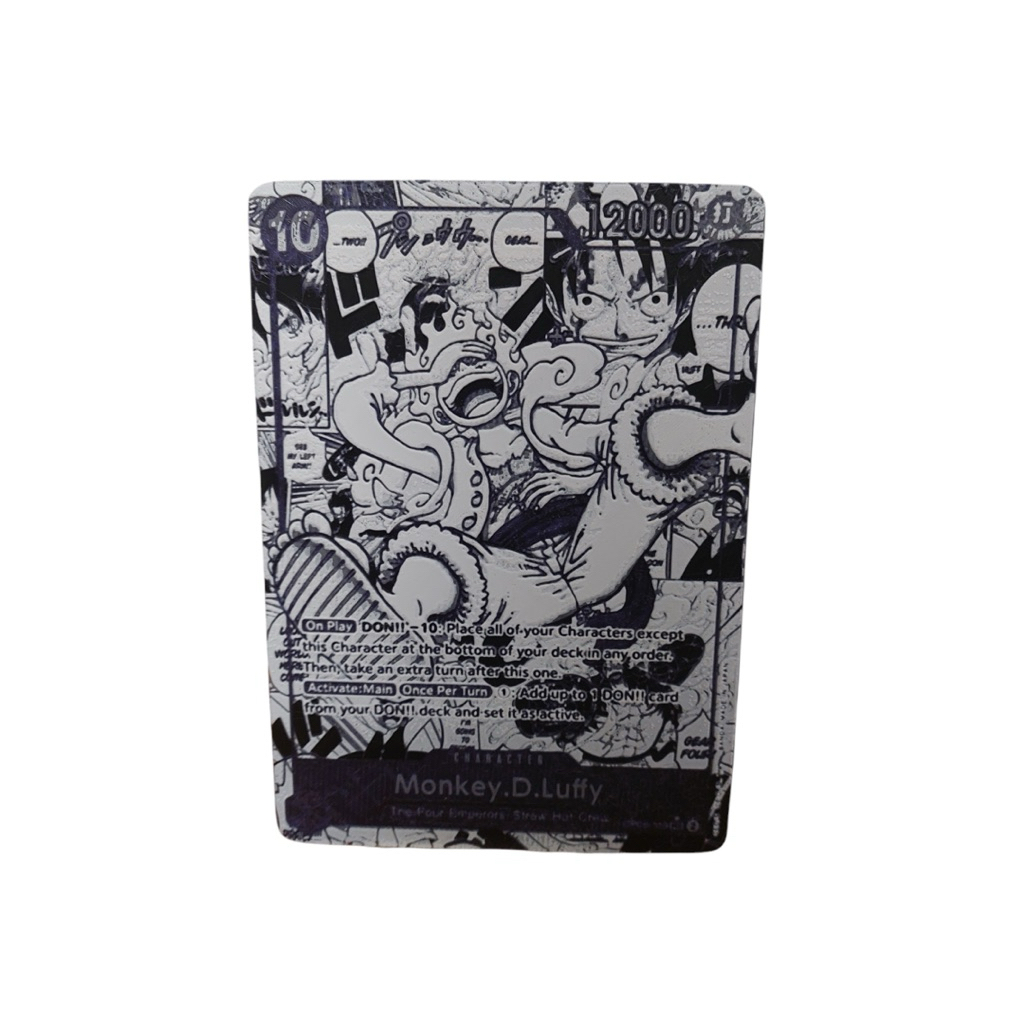 [One Piece TCG] Thẻ Luffy Gear 5 Manga Art - Card Trưng Bày Phủ UV Hiệu Ứng 3D Cao Cấp