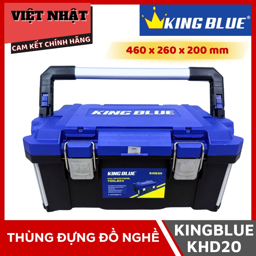 Thùng đựng đồ nghề Kingblue KHD20, kích thước 460x260x200mm-Điện Máy Việt Nhật