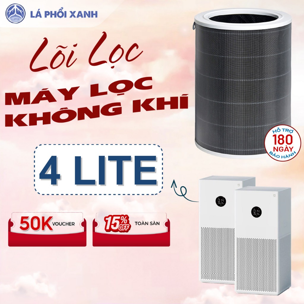 Lõi lọc LAPHOIXANH dùng cho máy lọc không khí Air Purifier 4 lite, Lõi lọc không khí 4 lite