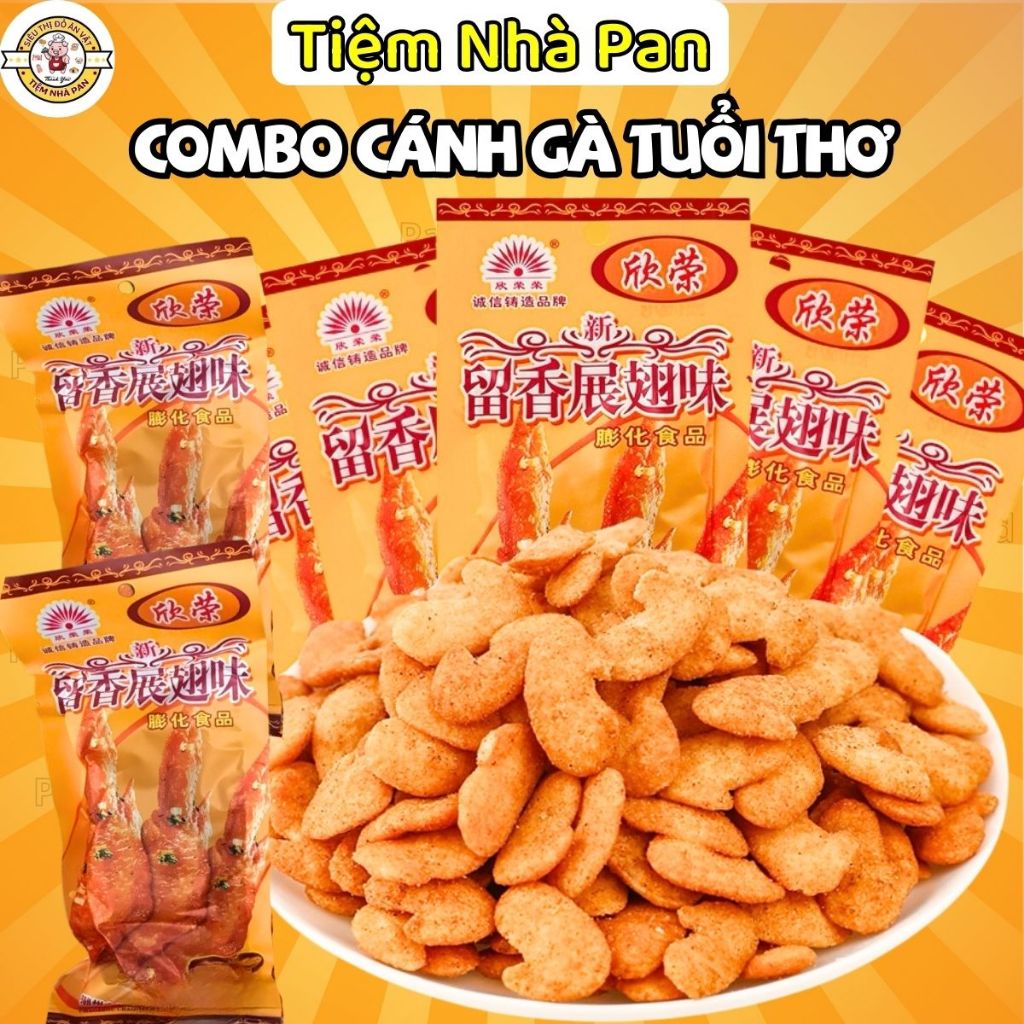 Bịch 20 gói BimBim Cánh Gà Tuổi Thơ Quen Thuộc snack bimbim Ăn Vặt Cổng Trường