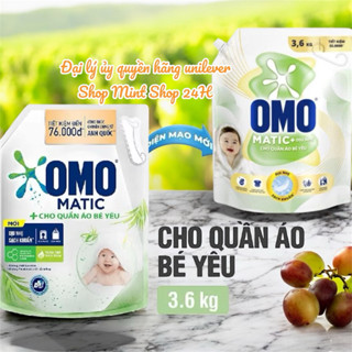   HỎA TỐC - MÃ LIVE VIDEO  Nước giặt omo matic cho quần áo bé yêu 3.6kg nước xả comfort 1.7L cho bé yêu -chính hẵng 