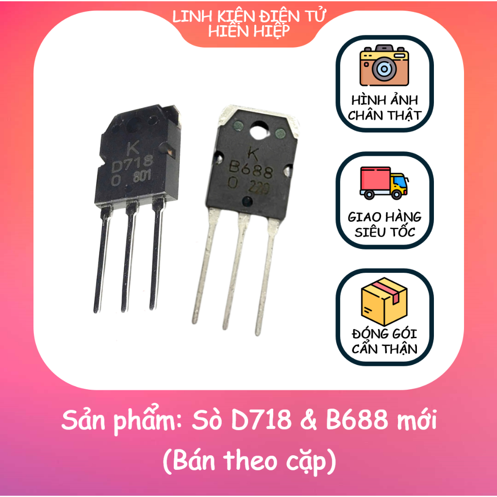 Sò D718 & B688 mới (Bán theo cặp)