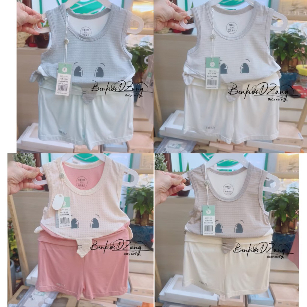 [HRNEE] Bộ Ba Lỗ Thể Thao Karro Hrnee Cho Bé 9m-5y