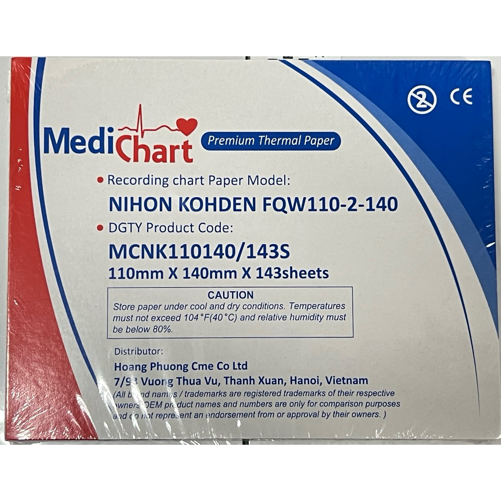 5 tập Giấy điện tim 6 cần dạng tập NIHON KOHDEN