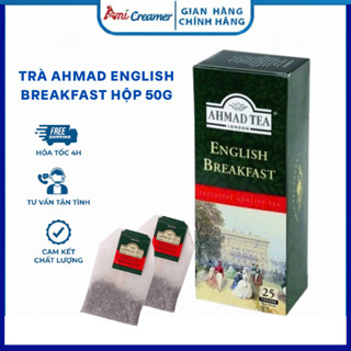  Trà AHMAD English Breakfast Hộp 50g 25 Túi Lọc - Trà Đen Buổi Sáng Anh Quốc Đậm Đà 